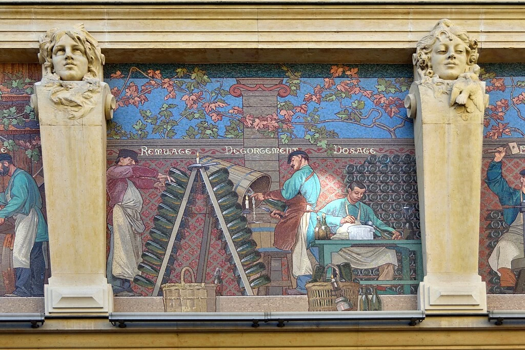 Mosaici di Cellier d'expédition Mumm, Reims - dettaglio 3